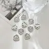 Accesorios de joyería vintage collar con colgante de diamante diy pendientes pendientes corazón de amor torre corazón llave