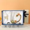 Tazas de Esmalte al por Mayor del Fabricante, Estilo Nuevo para Mujer, Alto Valor Estético, Tazas de Té con Flores para el Hogar, Vasos de Agua Exquisitos para la Oficina, Uso para Maestros