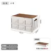 Caja de Almacenamiento Plegable para Camping al Aire Libre Mesa de Camping Picnic Portátil con Caja de Almacenamiento Plegable Gabinete con Tabla de Cortar
