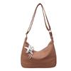 2025 Estilo Occidental Retro Nuevo Bolso Tote Cruzado de Hombro para Viajar de Gran Capacidad Casual Lona Color Sólido Bolso de Mujer