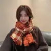 Nueva bufanda de invierno para mujer, estilo japonés y coreano, combina con todo, a cuadros, cálida y gruesa, para parejas, chal de alta calidad a la moda para estudiantes