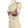 Cadena Corporal Corsé de Piedras Preciosas de Colores Transfronteriza Europea y Americana Accesorios de Top Tubo Hot Girl Halter Con Cuentas Sexy Espalda Descubierta 2006
