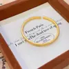 Joyería Antigua Tradicional Chapada en Oro Grabada con Frases Auspiciosas, Pulsera Ajustable para Mujer, Oro de Imitación, Nuevo Estilo Chino, Pulsera de Buena Suerte