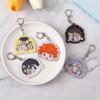 Llavero acrílico con música rockera para fans del anime, bonito colgante de dibujos animados, mochila escolar para estudiantes, pequeño regalo personalizado.