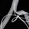 Collar con Diseño en Capas para Usar Apilado, Cinta de Encaje Fina y Estrecha, Collar para Clavícula de Mujer Versátil para Primavera y Verano, Collar de Bufanda de Seda