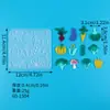 Molde de Cola de Cristal DIY Série de Frutas Cereja Uva Abacaxi Morango Brincos Pingente Chaveiro Molde de Silicone