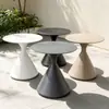 Silla de ratán para patio exterior, mesa y sillas de ocio, balcón al aire libre de jardín para el hogar, silla creativa con respaldo de cuerda para casa de huéspedes, mesa de café pequeña