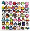 50 ternos de desenho animado fofo brinquedo de pelúcia caverna sapatos flor fivela decorativa personalidade faça você mesmo acessórios de fivela de sapato de jardim