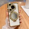 Adecuado para Huawei Pura70Ultra Diamante de Imitación Lujo Funda para Teléfono Móvil Mate60 Degradado Brillo Espejo Soporte Magnético