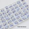 Cristal Dongzhou 14*10 Corte Fuegos Artificiales Huevo de Paloma Imitación Corte Austriaco Ovalado Diamante de Cristal K9 Uñas Diamante DIY Accesorios para Joyería
