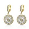 Apanhador de Sonhos Rede Redonda Vazada Zircônia Diamante Argola de Orelha Feminina Rede Vermelha Senso de Design Nicho Vento Frio Brincos Curtos Joias