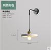 Lámpara de pared LED nórdica moderna y sencilla con diseño de macarrón, ideal para estudio, dormitorio, mesita de noche, balcón, pasillo, lámpara de pared de cemento de imitación.