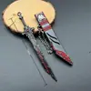 Espada Pequena Mini Modelo de Arma Antiga Pingente Espada Infantil Chaveiro de Metal Arma Antiga Sem Lâmina