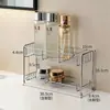 Soporte de Acero Inoxidable para Cepillo de Dientes Pasta de Dientes Vaso de Dientes Estante de Almacenamiento 2026 Gabinete de Espejo de Tocador de Baño de Alta Calidad Soporte para Cosméticos Inferior