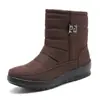 Botas Nuevas de Algodón para Mujer Botas de Invierno para Mujer Talla Grande para Adultos Mayores Botas de Nieve Cálidas Zapatos para Madre 41-43