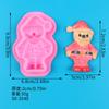 Série de Natal DIY Urso Natal Madeira Marca Árvore de Natal Meia de Natal Letra Feliz Natal Modelagem Fabricação Silicone