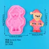 Diy série de natal papai noel boneco de neve letras de presente feliz natal decoração de bolo doce molde de silicone