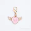 Colgante de historieta rosa con goteo de aceite, colgante de aleación en tono rosa, accesorios para manualidades, llavero decorativo, accesorios al por mayor