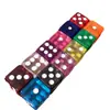 Dados acrílicos de color caramelo de 14 mm, suministro directo de fábrica, juguete creativo, personalizables, protección estándar de protección ambiental