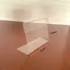 Estante de PVC para Exhibición en Supermercado Etiqueta de Precio Transparente Ángulo Recto en L Cartel de Exhibición A6 Cartel para Productos Lácteos Personalización