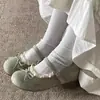 Zapatos Mary Jane Modelo Nuevo 2026 para Mujer, Planos Versátiles de Terciopelo con Punta Redonda y Boca Baja para Primavera~Cómodos para Caminatas Largas