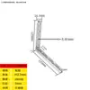 Código de Esquina de Acero Inoxidable Ángulo de Hierro/Soporte para Placa de Estante Soporte en Forma de L Conector Triángulo Pieza de Hierro Soporte de Código de Esquina de Ángulo Recto de 90 Grados