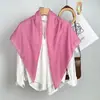 Novo cachecol de outono e inverno 90*90cm quadrado cor sólida monocromático cachecol casual proteção solar xale cachecol feminino atacado