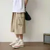 Conjunto de Camisa de Manga Curta de Verão para Homens Plus Size Pessoa Gorda Tendência Americana Jovem Canalha Conjunto Fresco de Três Peças Homens