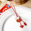 Amuleto de Teléfono de Caqui Propicio, Colgante para Bolsa de Regalo de Año Nuevo, Llavero, Unidad USB, Anti-Pérdida