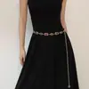 Cadena de Cintura Retro Accesible de Lujo Estilo Étnico para Mujer con Diseño Incrustado de Pedrería Cinturón Dorado Accesorios de Cadena para Falda Estilo Palacio