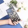 Bolsa para Gafas Linda Floral Bordada para Mujer Cierre Automático de Resorte Bolsa de Gafas Portátil Bolsa de Almacenamiento Bolsa Estampada para Mujer