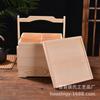 Caja de regalo de madera creativa retro multicapa de madera maciza caja portátil para frutas, snacks, frutos secos, caja de embalaje