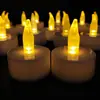 Velas LED Pequeñas tipo Velas de Té Cr2032 Transfronterizas para Accesorios de Boda, Velas Románticas de Larga Duración con Control Remoto que se Iluminan