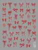 Arte de Uñas Rojo de Año Nuevo, Estilo Chino Suerte Fortuna Carpa Pegatinas para Uñas, Brillo de Concha Patrones de Dibujos Animados en Relieve, Fuegos Artificiales Festivos