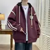 Chaquetas de Hombre de Primavera y Otoño Chaquetas de Trabajo de Estilo Coreano de Moda Ropa Casual Fina con Capucha para Estudiantes Adolescentes
