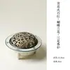 Porcelana Azul e Branca das Dinastias Tang e Song com Desenhos de Orquídea Borboleta Pintados com Ouro Vermelho, Coleção de Conjunto de Chá Estilo Antigo, Conjunto de Chá Kung Fu, Bule, Gaiwan, Xícaras de Chá