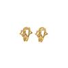 Clip para Oreja de Estrella Hueca Diseño de Moda Muy Simple Venta Clip para Oreja Xinghe Femenino Clip Japonés y Coreano Aretes Falsos de Estrella