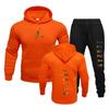 Nuevo conjunto deportivo de dos piezas con sudadera con capucha para hombre y mujer, traje, tendencia de moda, sudadera deportiva hip hop