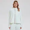 Amazon Chaqueta de Yoga Holgada para Mujer con Cremallera Manga Larga Cuello Alto Secado Rápido Deporte Fitness Chaqueta de Primavera y Otoño