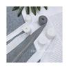 Procesamiento personalizado Blanco 2cm rollo de ropa interior térmica plegada borde elástico de nailon con banda elástica de goma de nailon