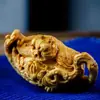 Alça para Bule de Madeira Sólida Esculpida Peça para Cabo de Bule de Cuia Mão de Buda Taihang Thuja Acessórios para Animais de Chá de Mesa Comprimento 8cm