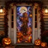 Pegatinas de vidrio para ventanas y puertas con temática de Halloween, impermeables y a prueba de aceite, nuevas pegatinas de pared de fondo para decoración de fiestas de Amazon, pegatinas para puertas
