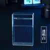 Caja de Cigarrillos Transparente Visible para 20 Piezas con Encendedor Recargable Luz Parpadeante Bolsa Portátil para Hombres Anticompresión Suave y Dura Venta al por Mayor de Fábrica