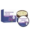 Crema Hidratante de Magnesio sin Etiqueta Crema Hidratante de Magnesio Lavanda para Piel Seca Cuidado Corporal Suave Calmante Muscular Crema de Magnesio