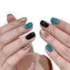Acessórios para Unhas Sequinhas Azuis Peacock Coreanas Celebridade da Internet Estilo Quente Bonitos Hexagonais Azuis Sereia Acessórios para Unhas