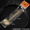 Colher de Aço Inoxidável, Colher de Arroz para Cantina Estudantil, Colher Redonda Doméstica com Cabo Longo, Colher para Melancia, Embalada Individualmente, Colher para Ninho de Pássaro para Alimentação Complementar