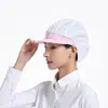 Gorra de Trabajo para Catering, Sombrero a Prueba de Polvo y Transpirable para Talleres de Fábricas de Alimentos, Gorro de Cocinero Específico para Cocina, Anti-Humo de Aceite, Anti-Caída de Cabello, con Texto Impreso