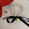 Anillo para el cabello de lazo de amor nicho de lujo ligero estilo coreano combinable Accesorios para el cabello de alta gama nuevos Sombrerería