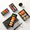Cajas Desechables para Llevar para Puestos de Comida, Loncheras de Picnic con Tapa, Cajas de Conservación para Sashimi Sushi, Cajas para Ensalada de Frutas