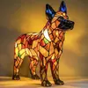 Luminária de Gato Transfronteiriça-Luminária Dachshund-Luminária Bigfoot Estátua de Resina Ornamento com Luz LED